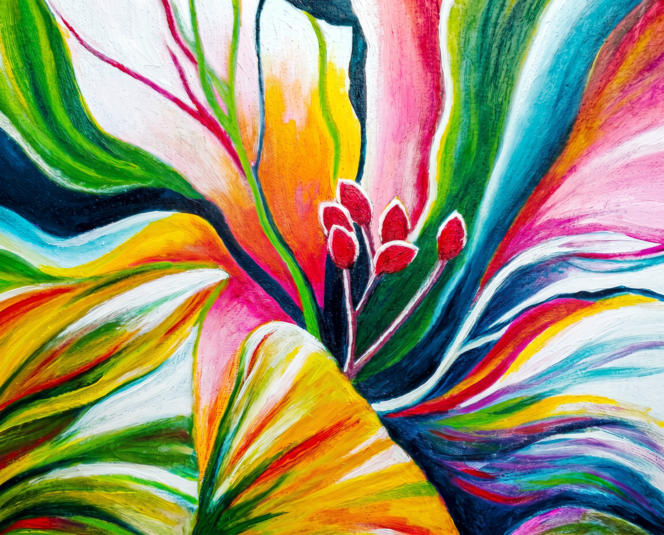 JJ Tan floral painting